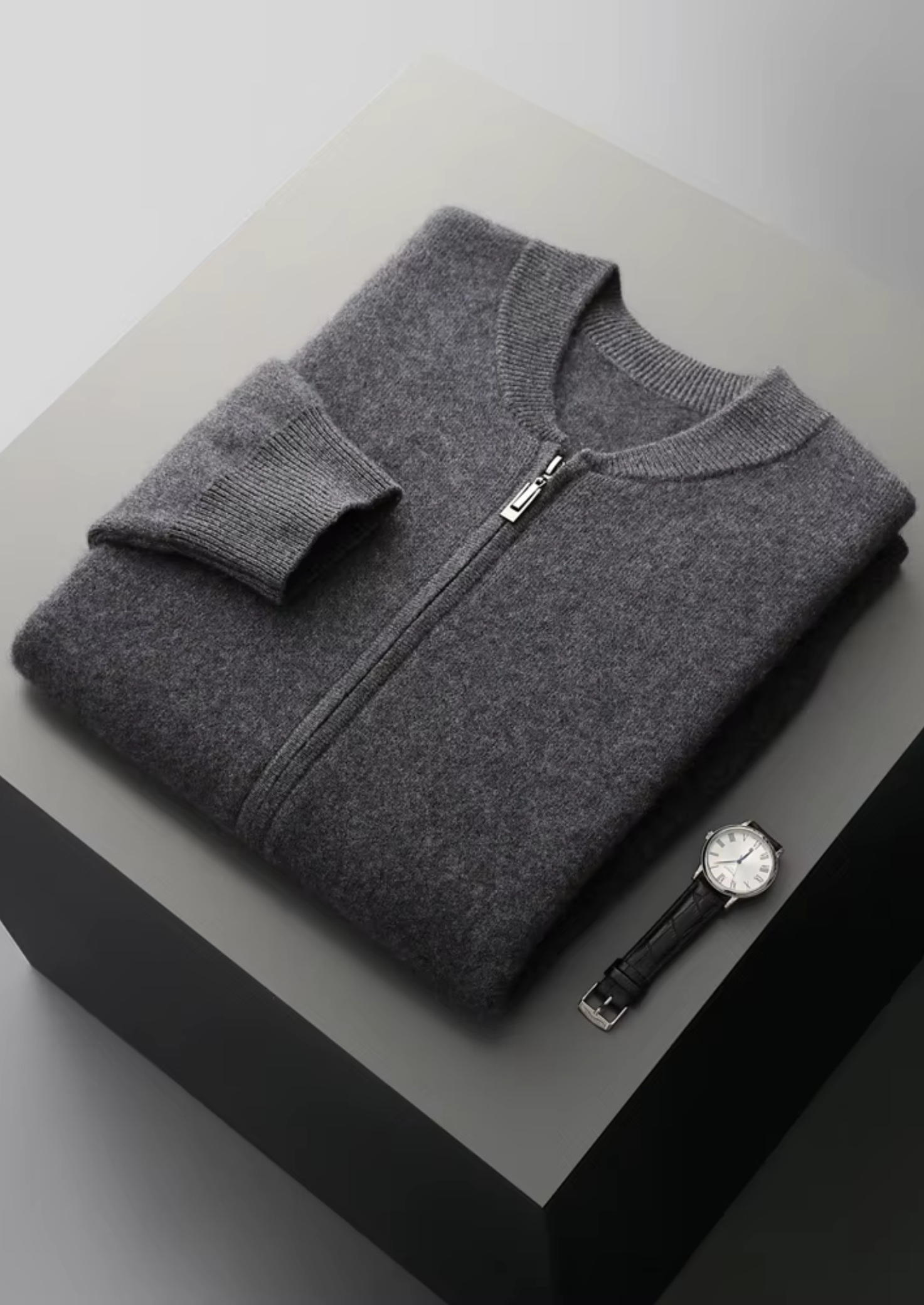 PURE EXTRA-FINE MERINO WOOL V-NECK CARDIGAN