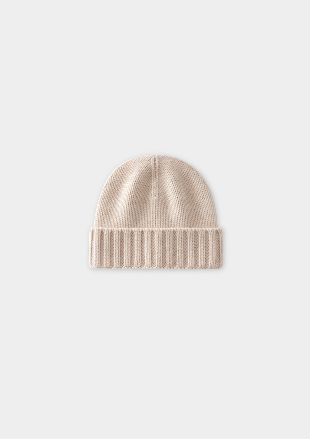 SAND CASHMERE WINTERTIME BEANIE