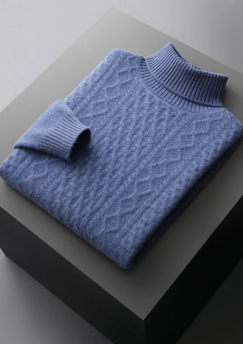 PURE EXTRA-FINE MERINO WOOL WINTERTIME ROLLNECK
