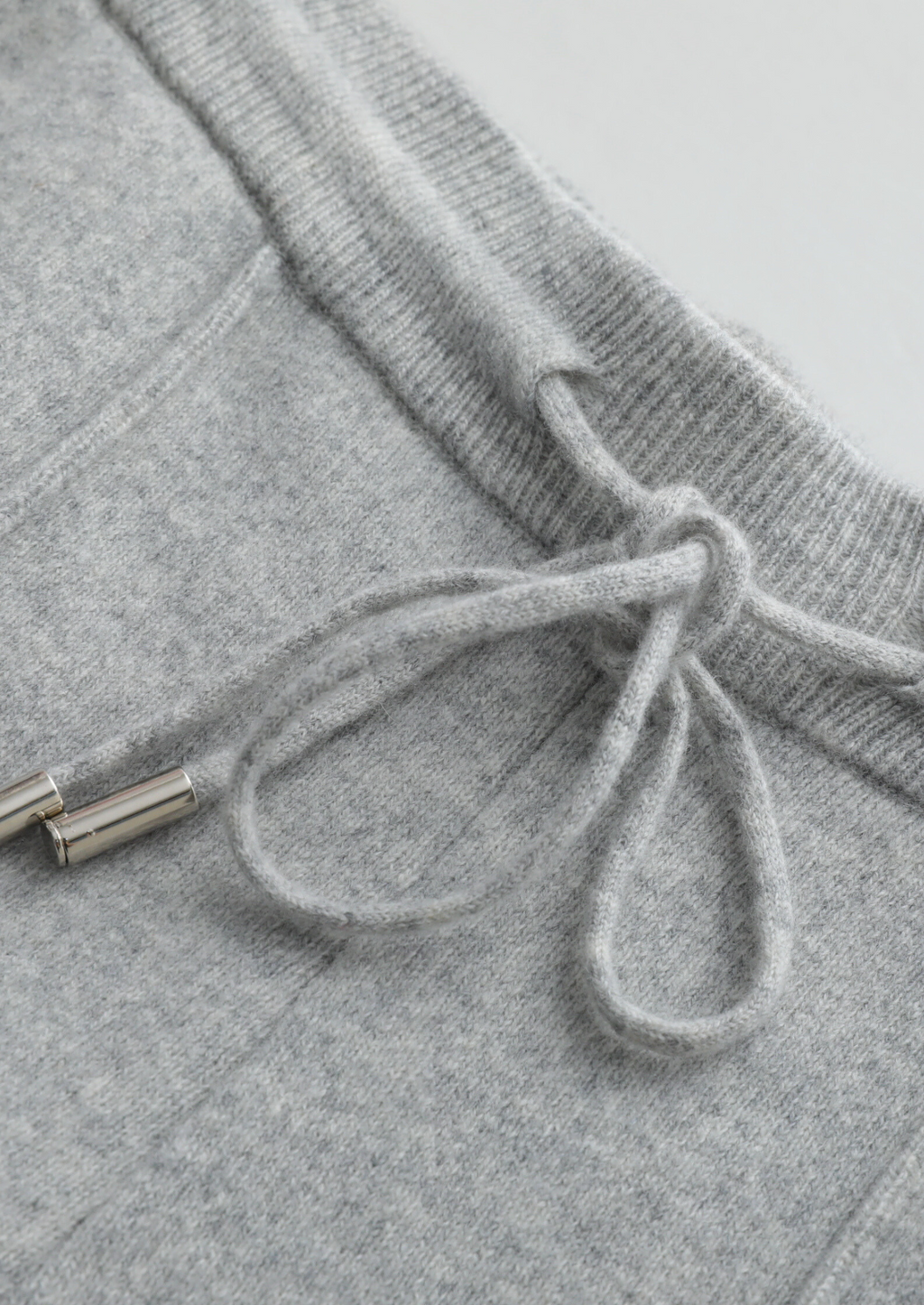 PURE EXTRA-FINE MERINO WOOL LUZZO SET - LIGHT GRAY