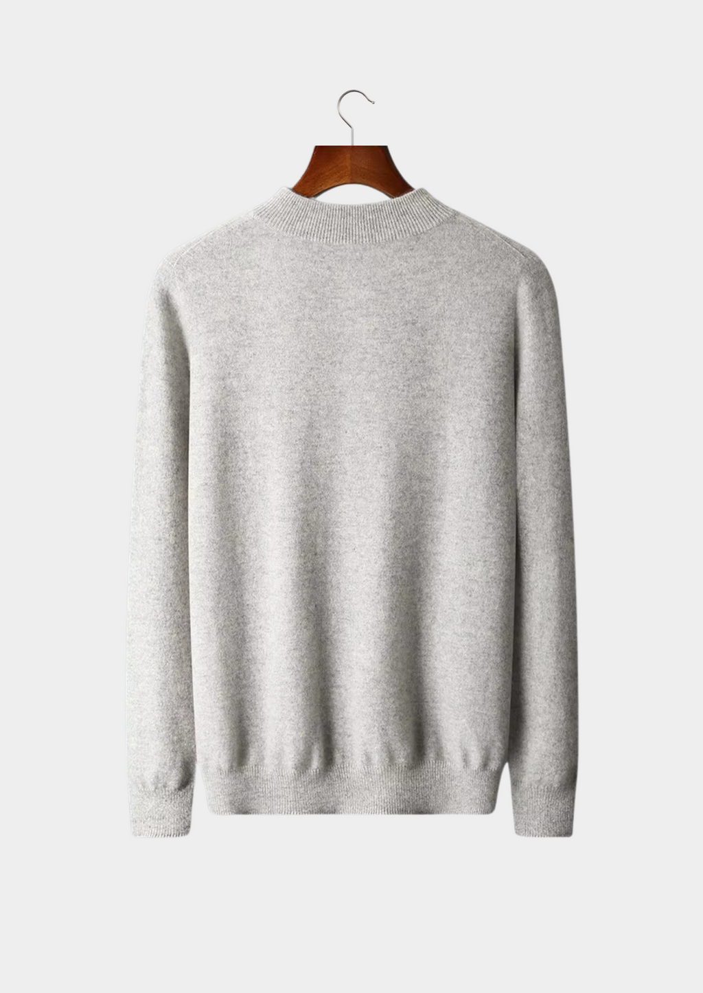 PURE EXTRA-FINE MERINO WOOL CLASSIC MOCKNECK