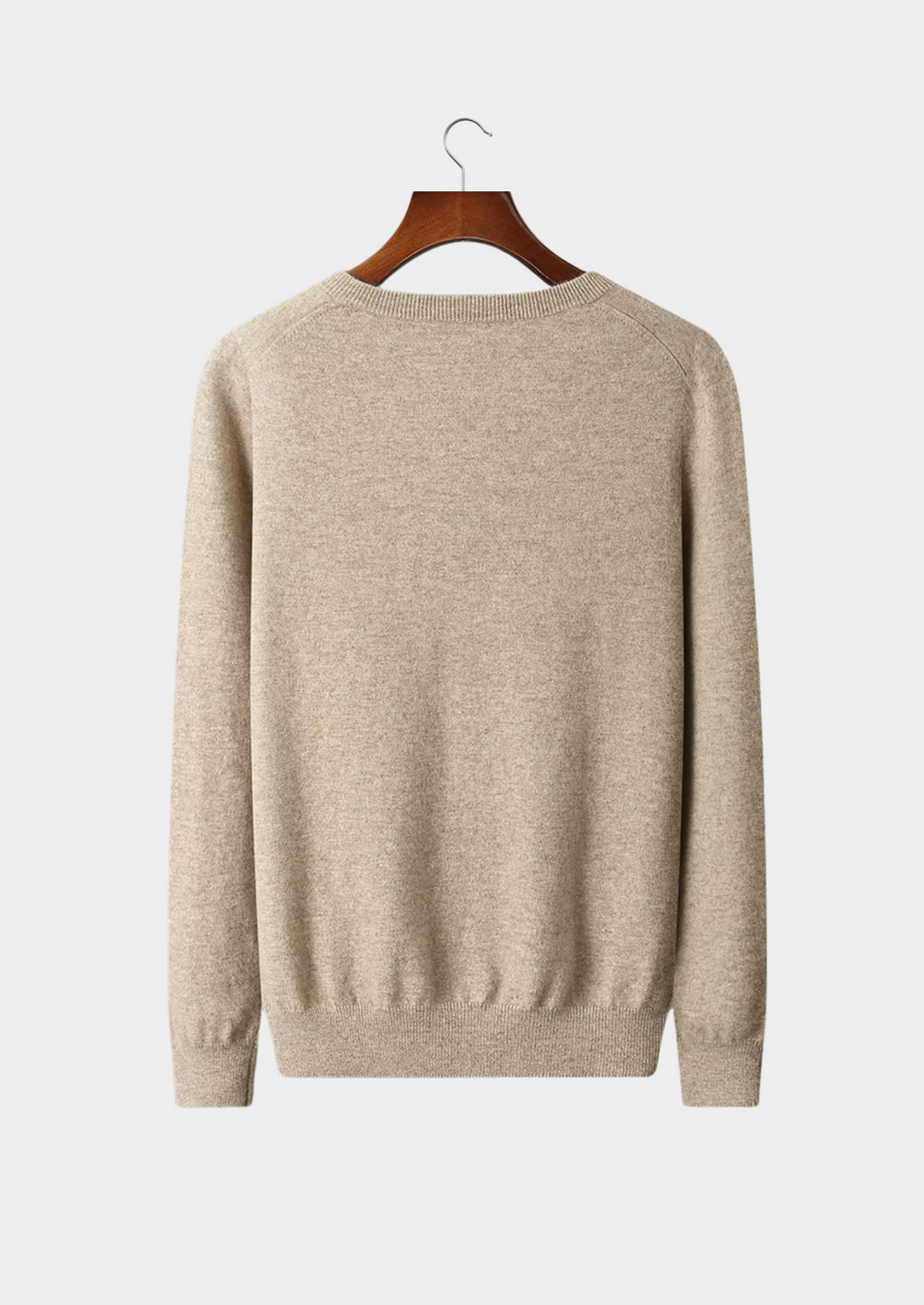 PURE EXTRA-FINE MERINO WOOL CLASSIC V-NECK SWEATER