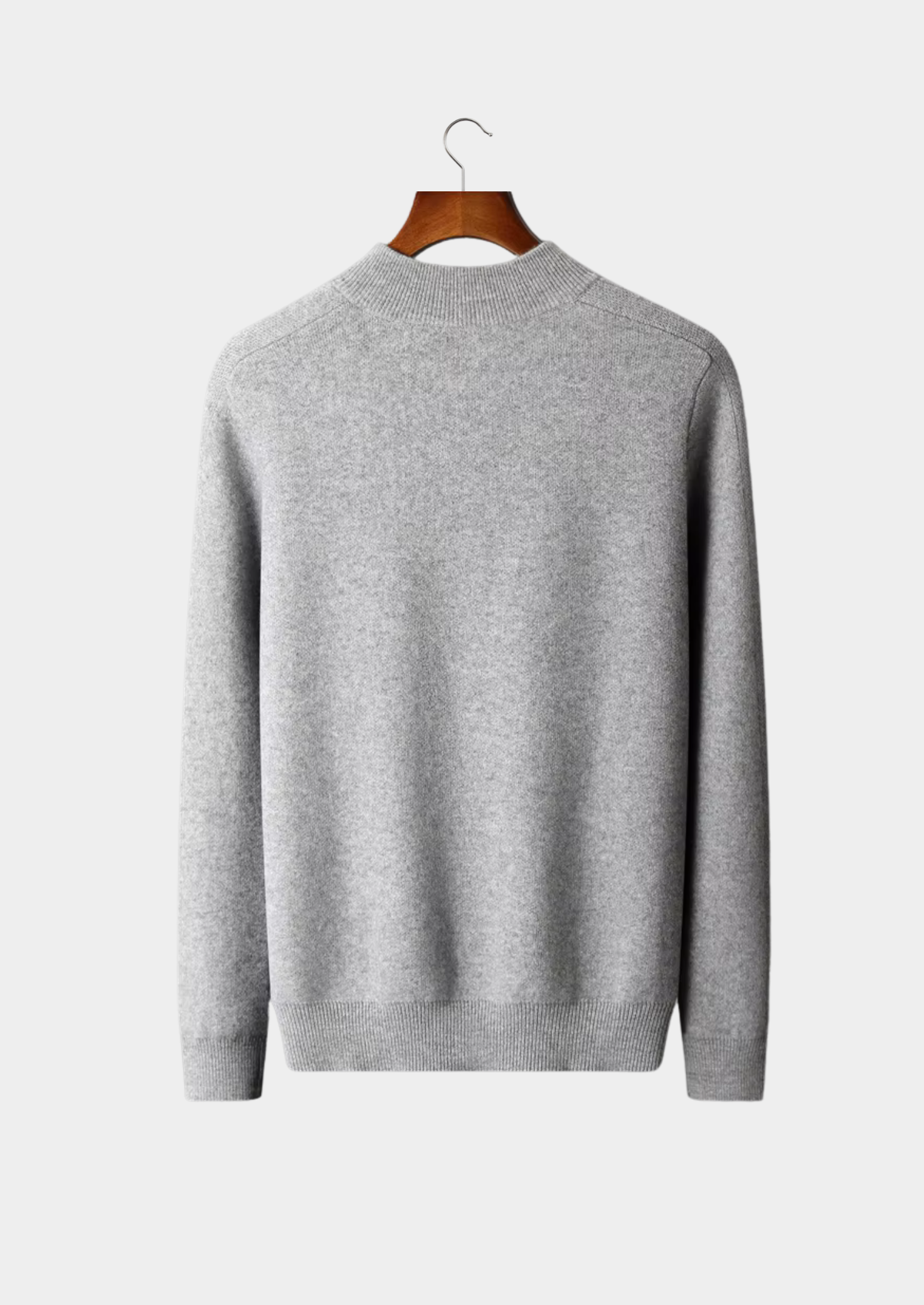 PREMIUM CASHMERE ESSENTIAL HALF-ZIP SWEATER