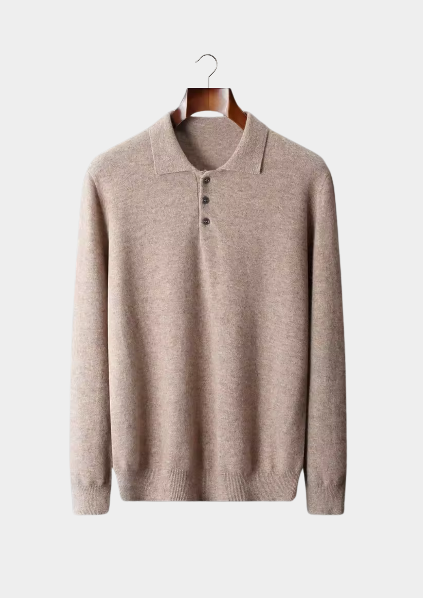PURE EXTRA-FINE MERINO WOOL CLASSIC SWEATER POLO