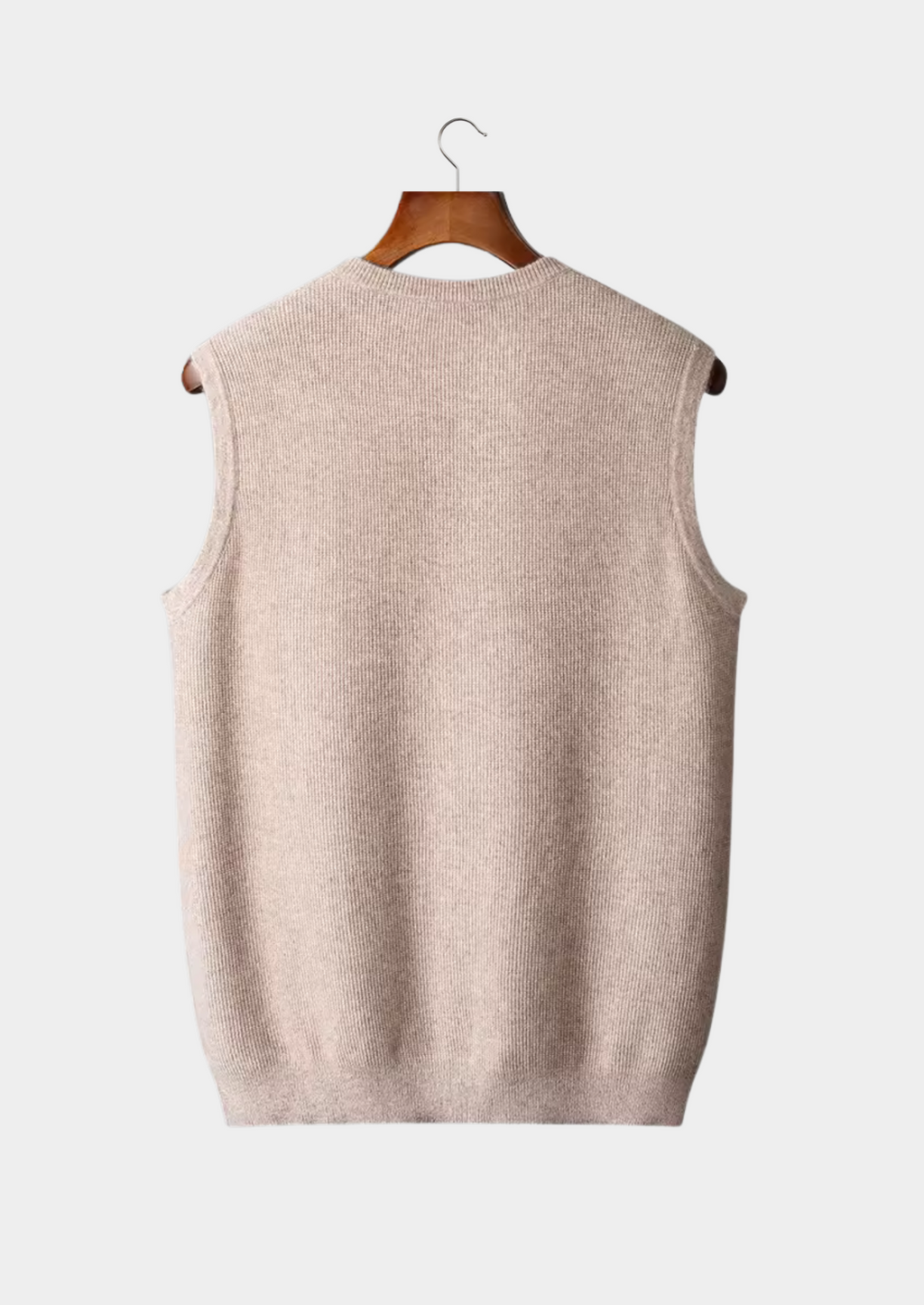 PURE EXTRA-FINE MERINO WOOL CREWNECK VEST